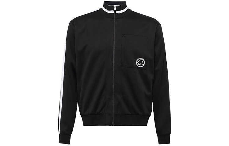 Alexander McQueen Micro-Logo Striped Zip Jacket Black 547371-RNQ13-1000