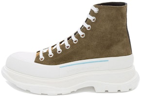 Alexander McQueen Mid-Top Sneaker Boot 'Brown Velvet Leather' 627206WHBGN3043 Alexander McQueen Mid-Top Sneaker Boot 'Brown Velvet Leather' 627206WHBGN3043