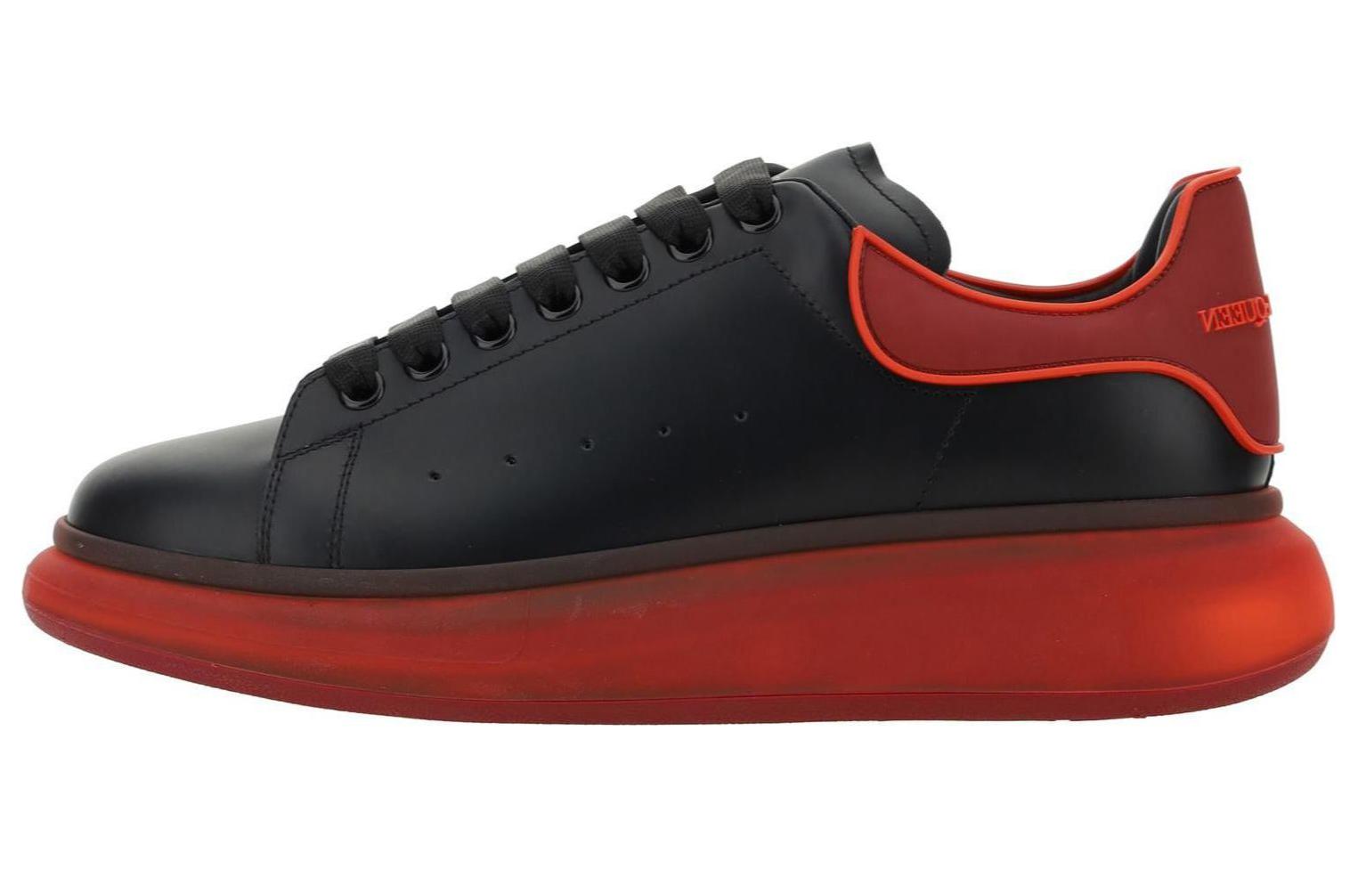 Alexander McQueen Oversized Black Red Translucent Sole 777222WIE9D1282