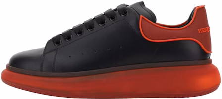 Alexander McQueen Oversized Black Red Translucent Sole 777222WIE9D1282 Alexander McQueen Oversized Black Red Translucent Sole 777222WIE9D1282
