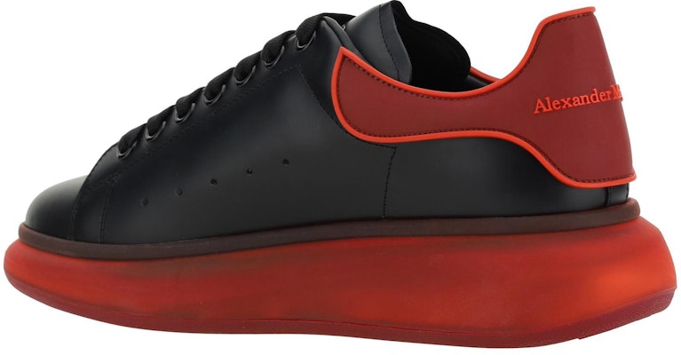 Alexander McQueen Oversized Black Red Translucent Sole 777222WIE9D1282 Lookbook Alexander McQueen Oversized Black Red Translucent Sole 777222WIE9D1282