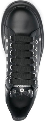 Alexander McQueen Oversized Black Silver Eyelets 730079WHQYW1081 Shop Alexander McQueen Oversized Black Silver Eyelets 730079WHQYW1081
