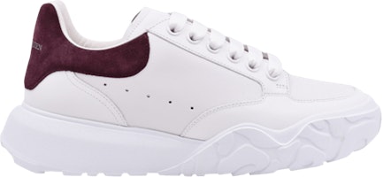 Alexander McQueen Oversized Court Trainer 'White Burgundy' 634619-WHZ95-9693 Alexander McQueen Oversized Court Trainer 'White Burgundy' 634619-WHZ95-9693
