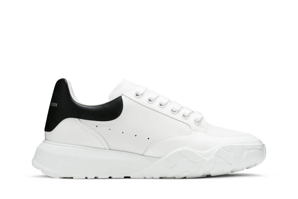 (Women) Alexander McQueen Oversized Court Trainer 'White Black'