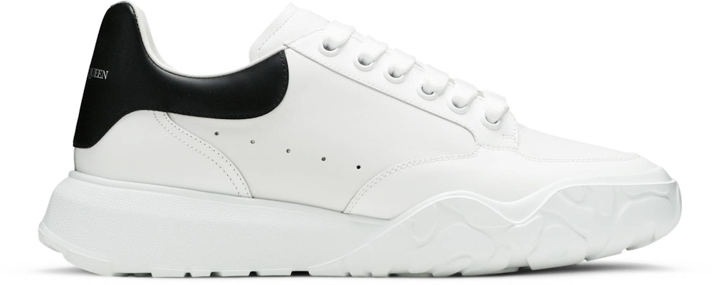 (Women) Alexander McQueen Oversized Court Trainer 'White Black' 633915-WHZ96-9061 Buy (Women) Alexander McQueen Oversized Court Trainer 'White Black' 633915-WHZ96-9061
