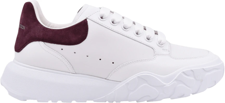 Alexander McQueen Oversized Court Trainer 'White Burgundy' 634619-WHZ95-9693 Buy Alexander McQueen Oversized Court Trainer 'White Burgundy' 634619-WHZ95-9693
