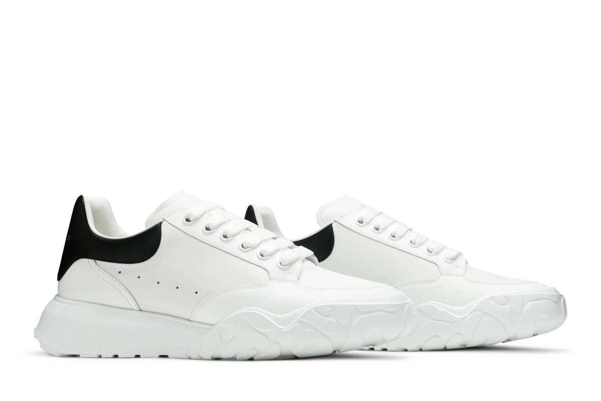 (Women) Alexander McQueen Oversized Court Trainer 'White Black'