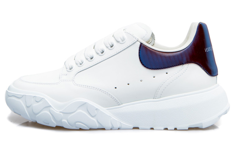 Alexander McQueen Oversized Court Trainer 'White Chrome Green Lenticular' 667803WIA9J9409