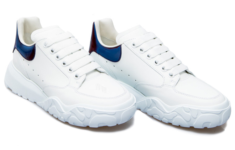 Order Alexander McQueen Oversized Court Sneaker ''Weiß Chrom Grün Lentikulär'' 667803WIA9J9409