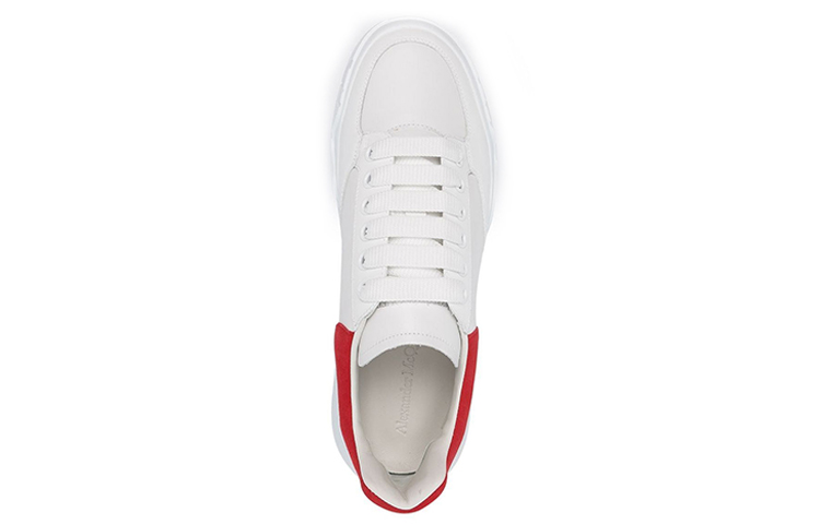 Shop Alexander McQueen Oversized Court Trainer 'Putih Merah Mewah' 634619-WHZ96-9676