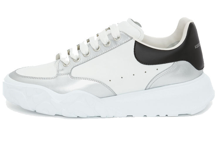 Alexander McQueen Oversized Court Trainer 'White Silver' 662663-WIA96-9455