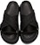 Alexander McQueen Oversized Hybrid Slide 'Hitam Perak' 627182-W4N21-1081