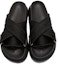 Lookbook Alexander McQueen Oversized Hybrid Slide 'Hitam Perak' 627182-W4N21-1081