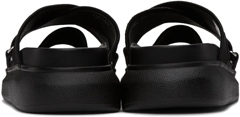 Alexander McQueen Oversized Hybrid Slide 'Black Silver' 627182-W4N21-1081 Purchase Alexander McQueen Oversized Hybrid Slide 'Black Silver' 627182-W4N21-1081