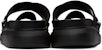 Alexander McQueen Oversized Hybrid Slide 'Hitam Perak' 627182-W4N21-1081