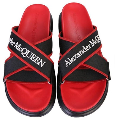 Alexander McQueen Oversized Hybrid Slide 'Red Black' 627182W4N211233 Lookbook Alexander McQueen Oversized Hybrid Slide 'Red Black' 627182W4N211233