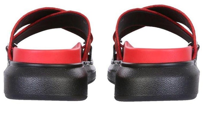 Alexander McQueen Oversized Hybrid Slide 'Red Black' 627182W4N211233 Shop Alexander McQueen Oversized Hybrid Slide 'Red Black' 627182W4N211233