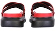 Shop Alexander McQueen Selipar Hibrid Oversaiz Merah Hitam 627182W4N211233