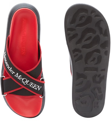 Alexander McQueen Oversized Hybrid Slide 'Red Black' 627182W4N211233 Purchase Alexander McQueen Oversized Hybrid Slide 'Red Black' 627182W4N211233
