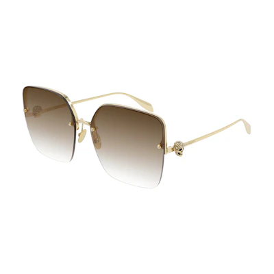 Alexander McQueen Oversized Irregular Sunglasses Unisex Couple Design AM0271S-002