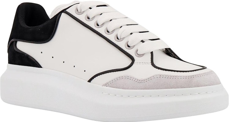 Alexander McQueen Zapatillas de Cuero Oversized 'Blanco Negro' 777300WIE9J8732 Shop Alexander McQueen Zapatillas de Cuero Oversized 'Blanco Negro' 777300WIE9J8732