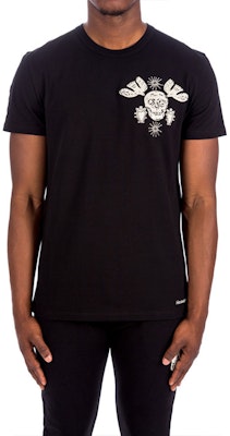 亚历山大麦昆骷髅刺绣标志宽松T恤 666613-QRX04-1000 Shop 亚历山大麦昆骷髅刺绣标志宽松T恤 666613-QRX04-1000