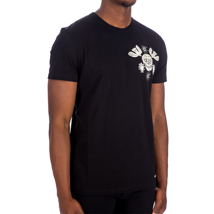 Details for 亚历山大麦昆骷髅刺绣标志宽松T恤 666613-QRX04-1000