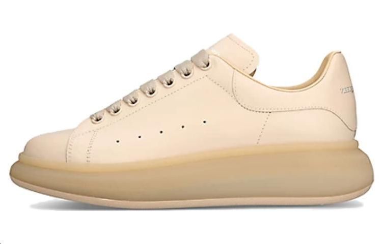 Buy 亚历山大·麦昆米色经典厚底小白鞋 709817WIBNY2404