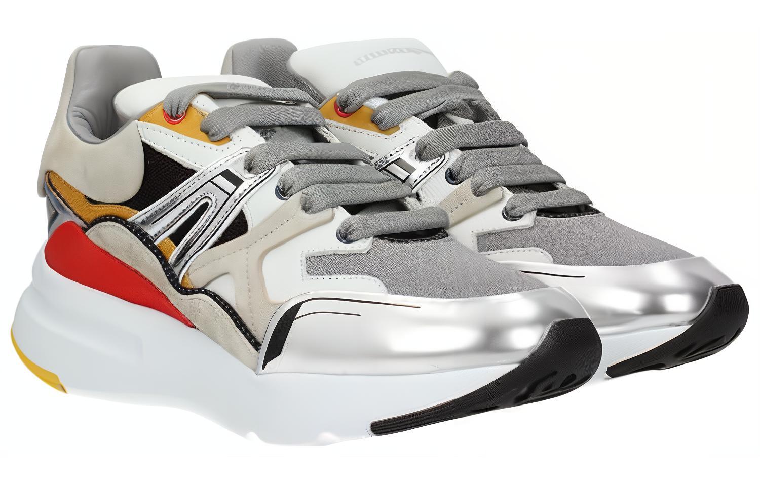 Order Alexander McQueen Zapatillas Oversized Patchwork 'Cocktail Blanco' 526201-WHSJ3-8469