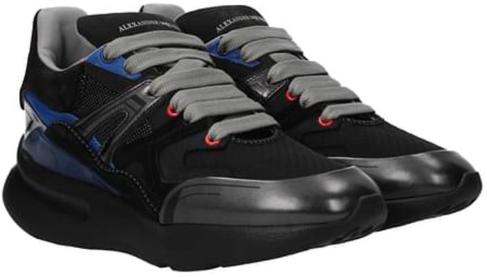 알렉산더 맥퀸 오버사이즈 패치워크 러너 (블랙) 526206-WHSJ1-8485 Lookbook 알렉산더 맥퀸 오버사이즈 패치워크 러너 (블랙) 526206-WHSJ1-8485