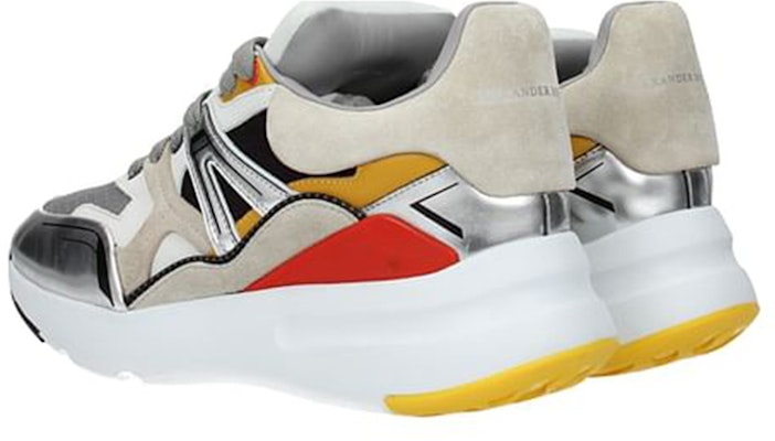 알렉산더 맥퀸 오버사이즈 패치워크 스니커즈 (화이트) 526201-WHSJ3-8469 Lookbook 알렉산더 맥퀸 오버사이즈 패치워크 스니커즈 (화이트) 526201-WHSJ3-8469