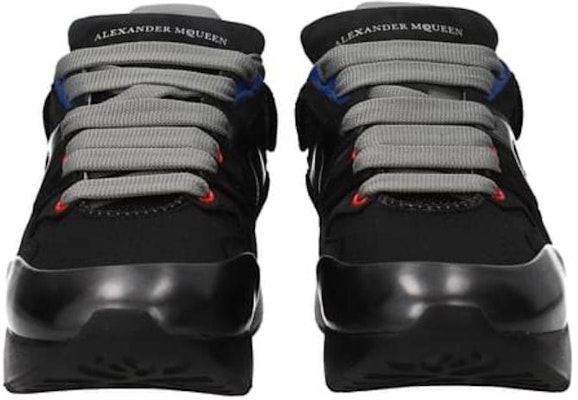 알렉산더 맥퀸 오버사이즈 패치워크 러너 (블랙) 526206-WHSJ1-8485 Shop 알렉산더 맥퀸 오버사이즈 패치워크 러너 (블랙) 526206-WHSJ1-8485