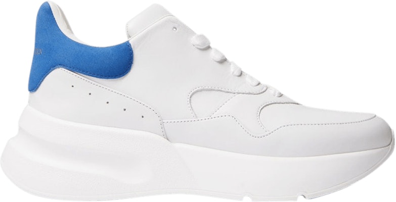 Alexander McQueen Oversized Runner 'Putih Biru Elektrik' 575425-WHRUB-9124 Buy Alexander McQueen Oversized Runner 'Putih Biru Elektrik' 575425-WHRUB-9124