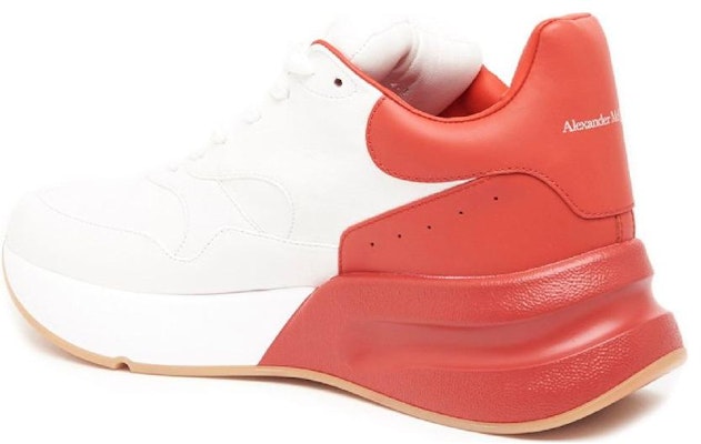 Alexander McQueen Oversized Runner 'White Red' 553683-WHRU3-9092 Shop Alexander McQueen Oversized Runner 'White Red' 553683-WHRU3-9092