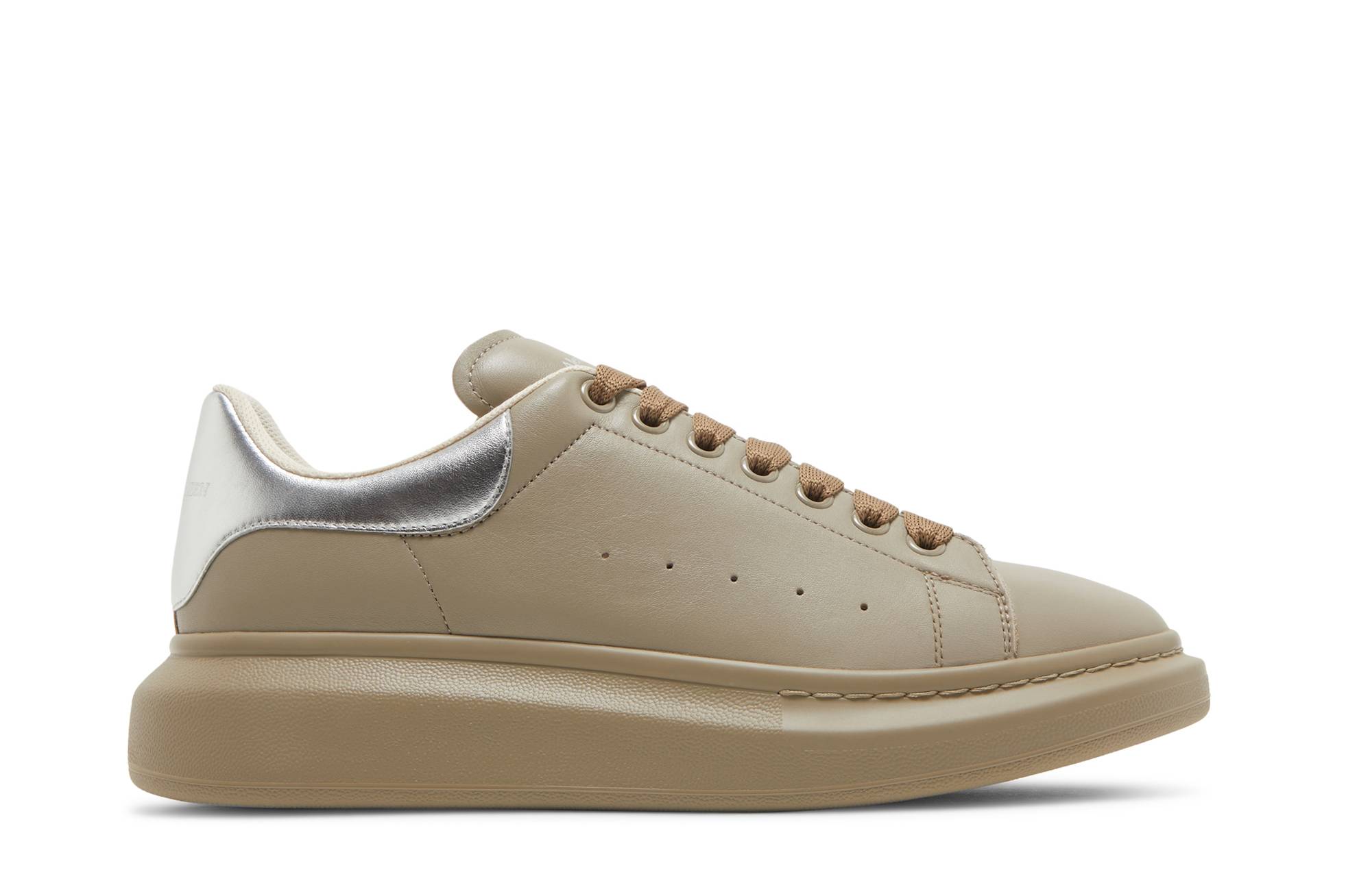 Buy Alexander McQueen Sepatu Oversized 'Beige Silver' 634671-WIAG5-9795