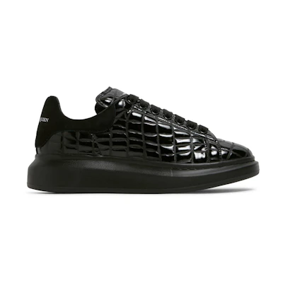 Alexander McQueen Oversized Sneaker 'Black Crocodile'
