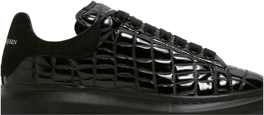 Alexander McQueen Oversized Sneaker 'Black Crocodile' 625173-W4MU1-1000 Order Alexander McQueen Oversized Sneaker 'Black Crocodile' 625173-W4MU1-1000