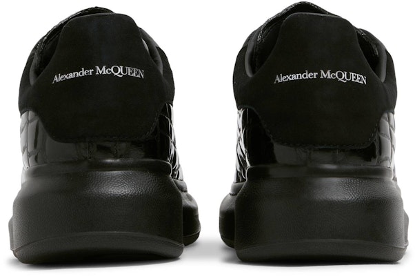 Alexander McQueen Oversized Sneaker 'Black Crocodile' 625173-W4MU1-1000 Details for Alexander McQueen Oversized Sneaker 'Black Crocodile' 625173-W4MU1-1000