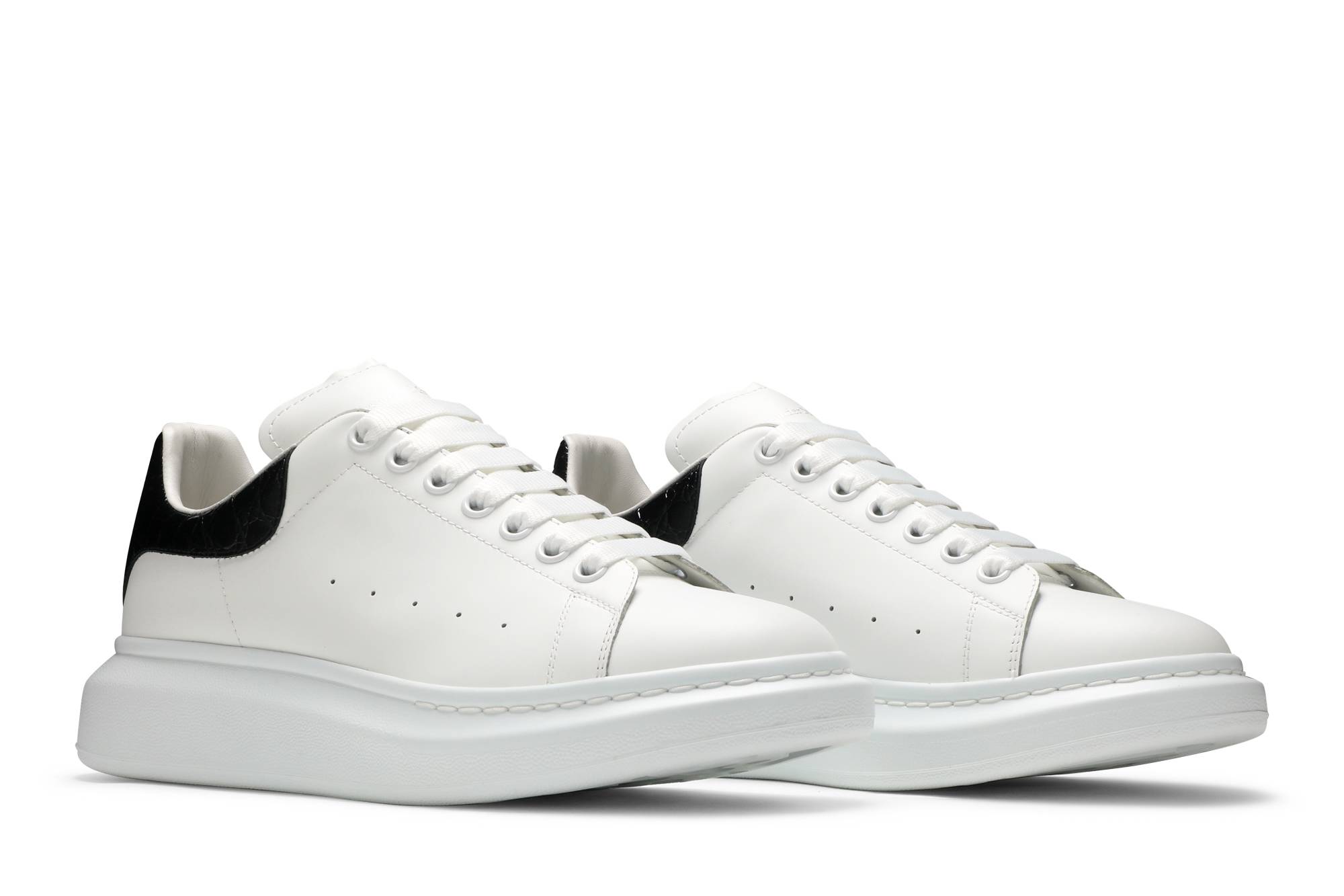 Cheap アレキサンダー・マックイーン　オーバーサイズスニーカー　黒クロコ 625162-WHYB8-9061