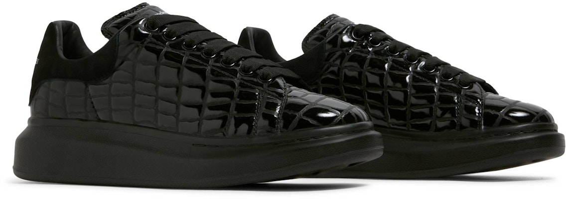 Alexander McQueen Oversized Sneaker 'Black Crocodile' 625173-W4MU1-1000 Cheap Alexander McQueen Oversized Sneaker 'Black Crocodile' 625173-W4MU1-1000