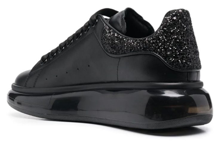 Shop Alexander McQueen Zapatillas Oversized 'Negro Brillante' 634611-WHRH9-1000