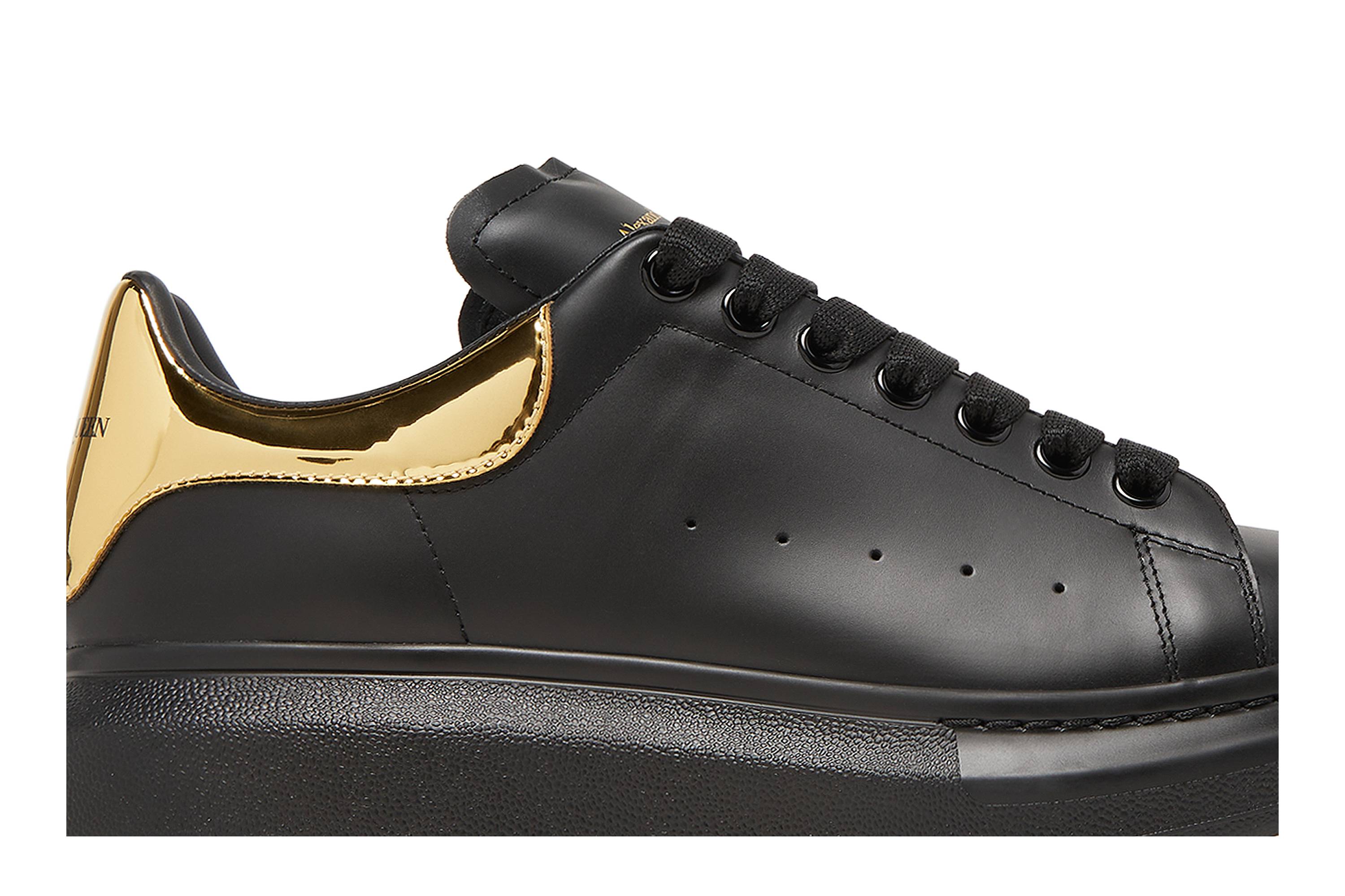Order 亚历山大·麦昆 黑金色厚底运动鞋 553680-WHX93-1088