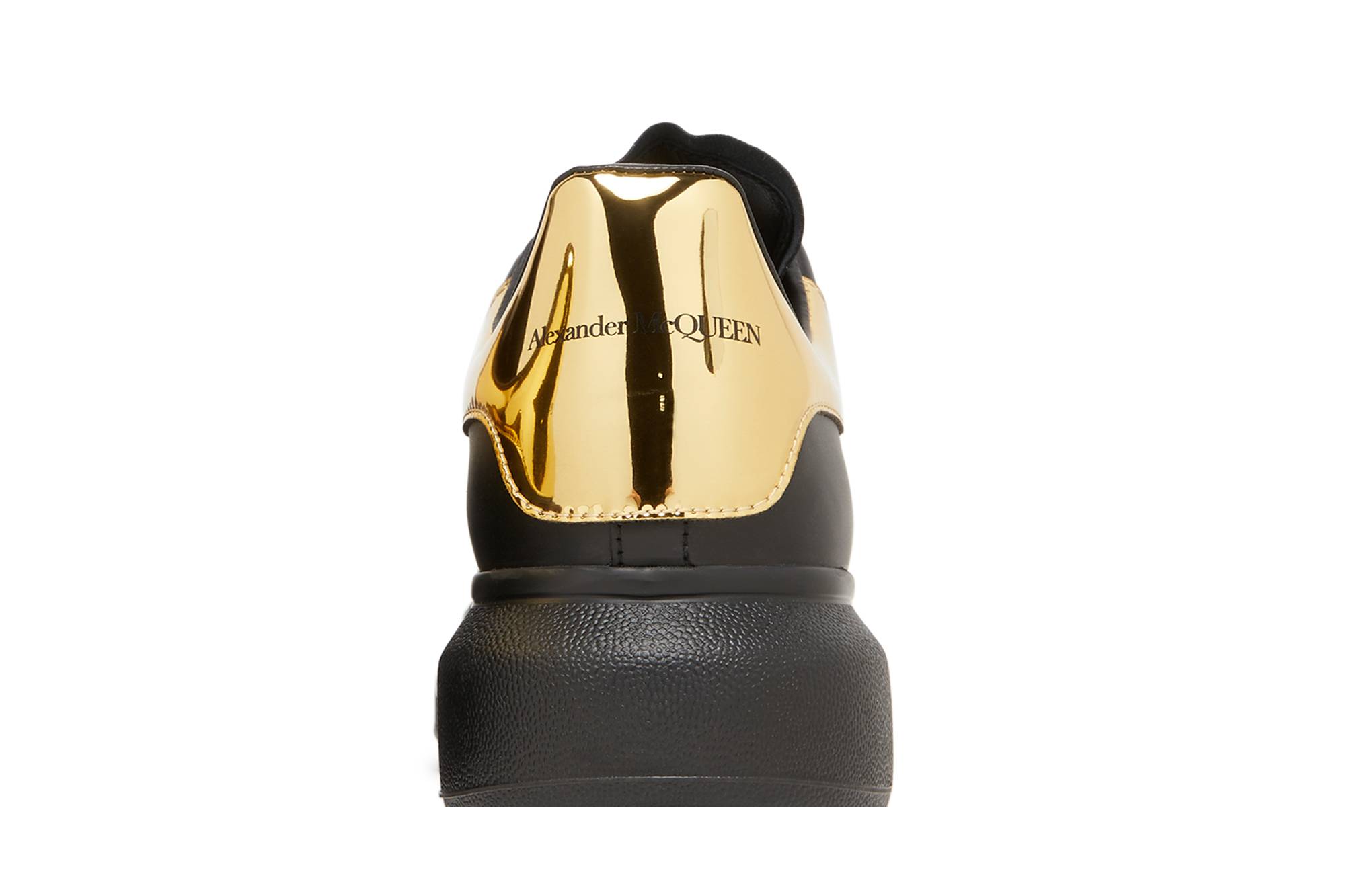 Sizing 亚历山大·麦昆 黑金色厚底运动鞋 553680-WHX93-1088