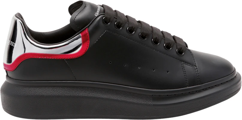 Alexander McQueen Oversized Sneaker 'Black Silver Welsh Red' 750335-WIDJN-1650 Buy Alexander McQueen Oversized Sneaker 'Black Silver Welsh Red' 750335-WIDJN-1650
