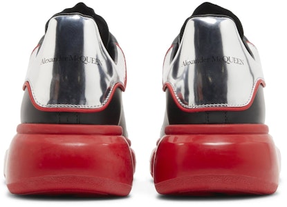 Alexander McQueen Sepatu Oversized 'Hitam Perak Merah Mengkilap' 705068-WIBNZ-1091 Details for Alexander McQueen Sepatu Oversized 'Hitam Perak Merah Mengkilap' 705068-WIBNZ-1091