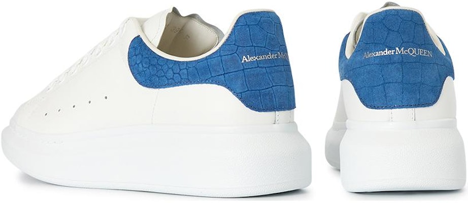 Alexander McQueen Sepatu Oversized 'Blue Crocodile' 625162-WHZ4K-9255 Purchase Alexander McQueen Sepatu Oversized 'Blue Crocodile' 625162-WHZ4K-9255