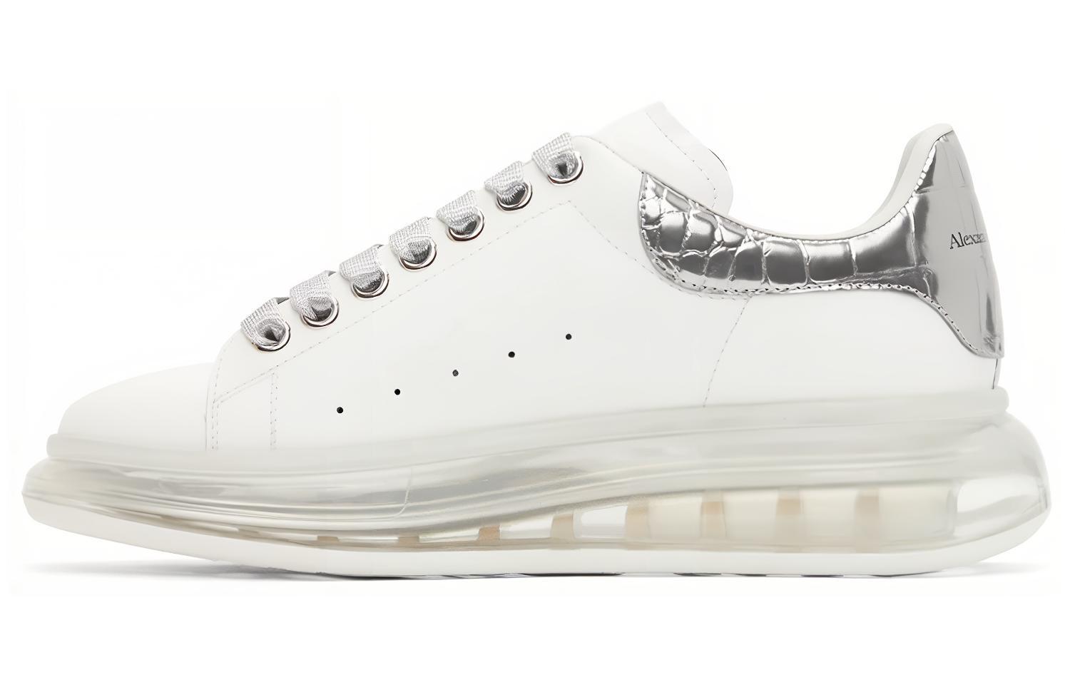 Buy Alexander McQueen 舒適耐磨板鞋 亮白