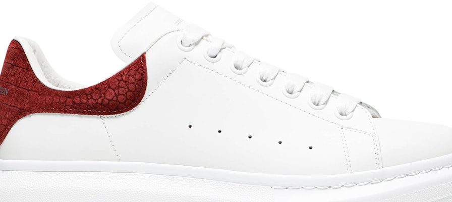 Alexander McQueen Oversized Sneaker 'Burgundy Crocodile' 625162WHZ4K9088 Order Alexander McQueen Oversized Sneaker 'Burgundy Crocodile' 625162WHZ4K9088
