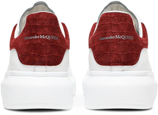 Alexander McQueen Oversized Sneaker Burgundy Crocodile