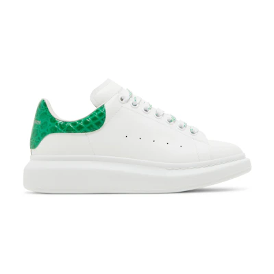 Alexander McQueen Oversized Sneaker 'Chrome Green Crocodile'